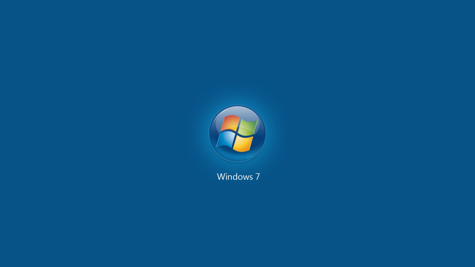 Microsoft Windows Seven blue
