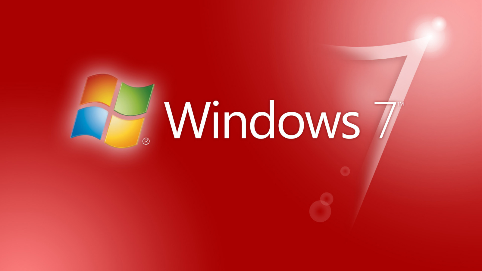 Красная тема Windows Seven