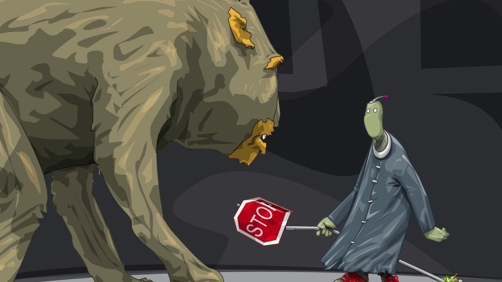 Попытка остановить монстра