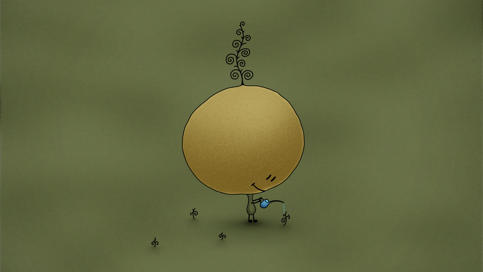 Человечек с большой головой