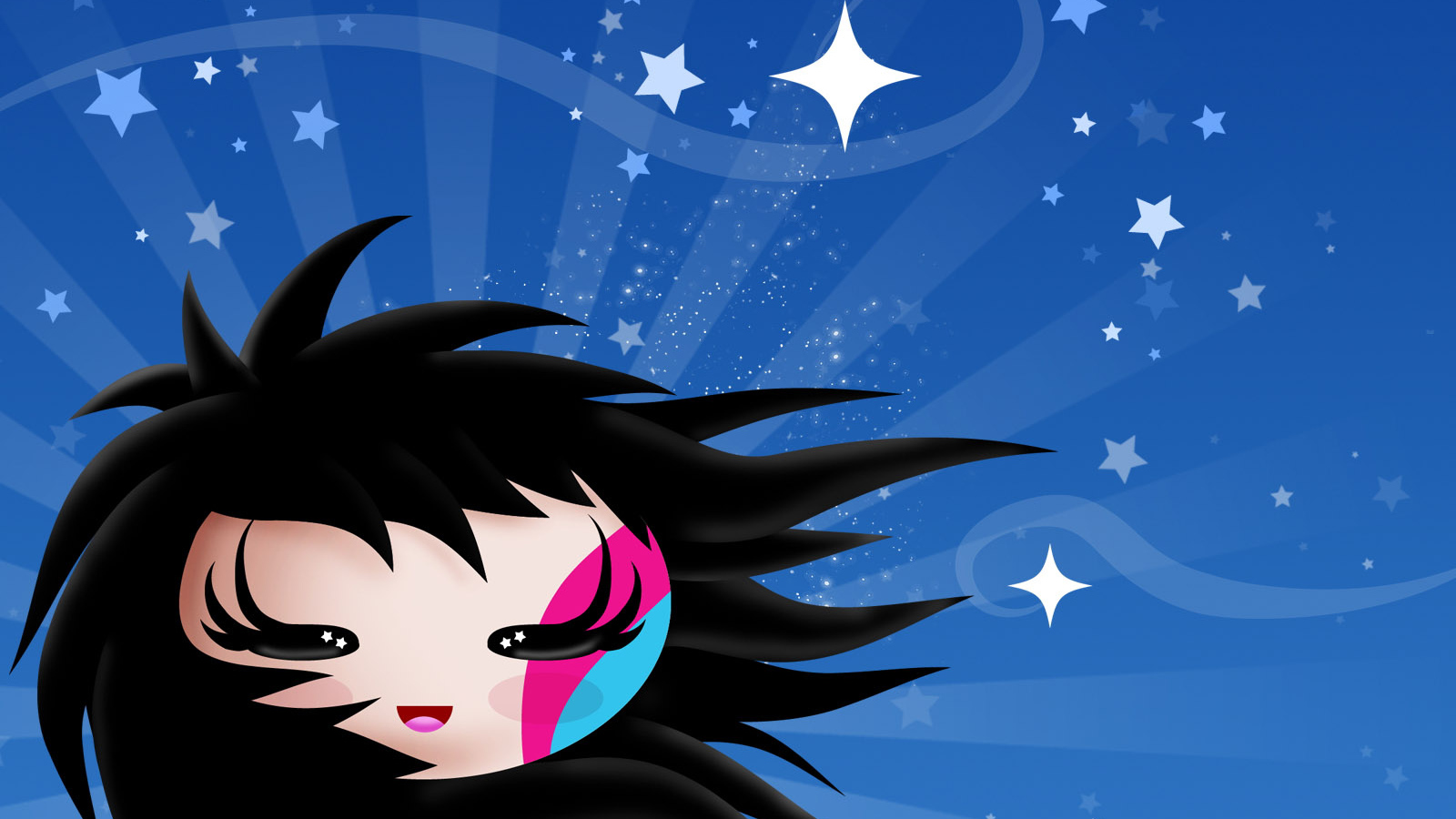 Черноволосая девочка