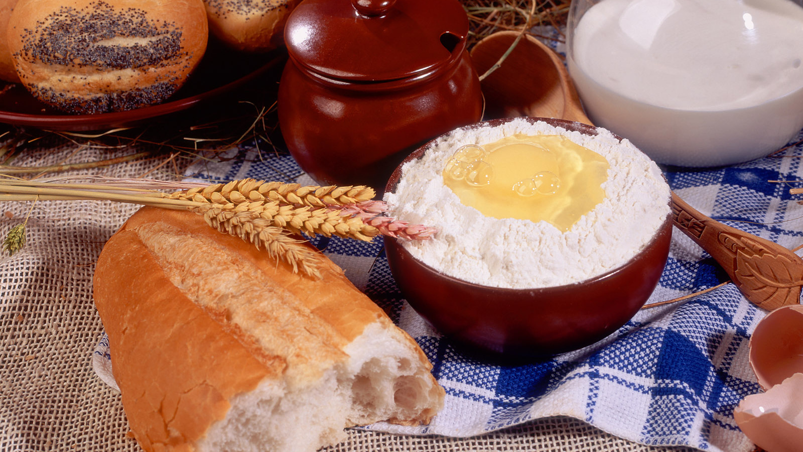 Хлеб творог яйцо