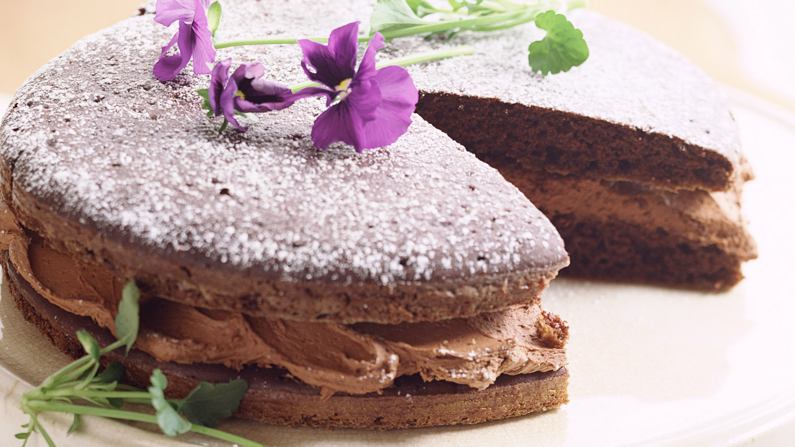 Пирог с шоколадным кремом