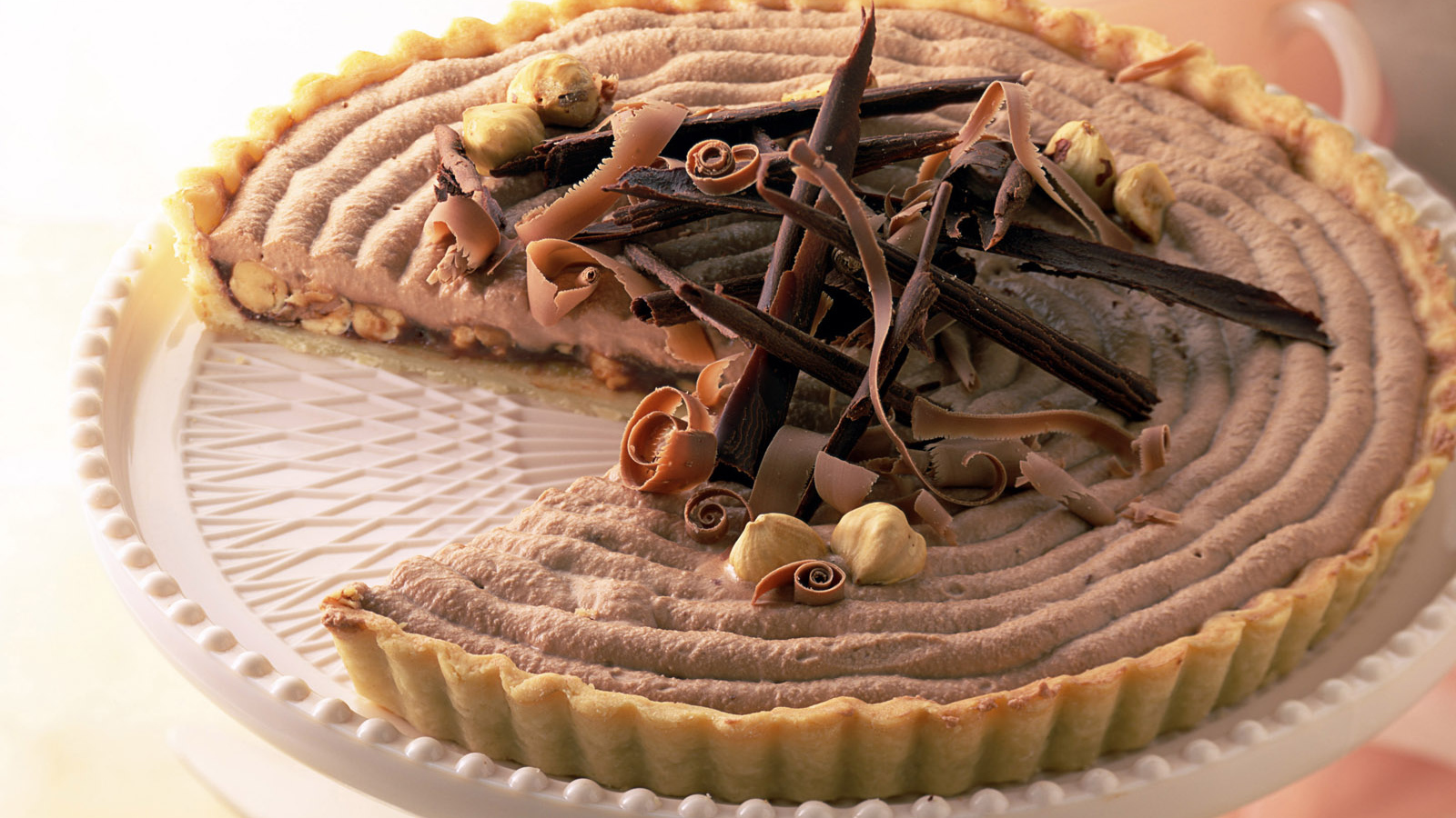 Пирог с лесными орехами