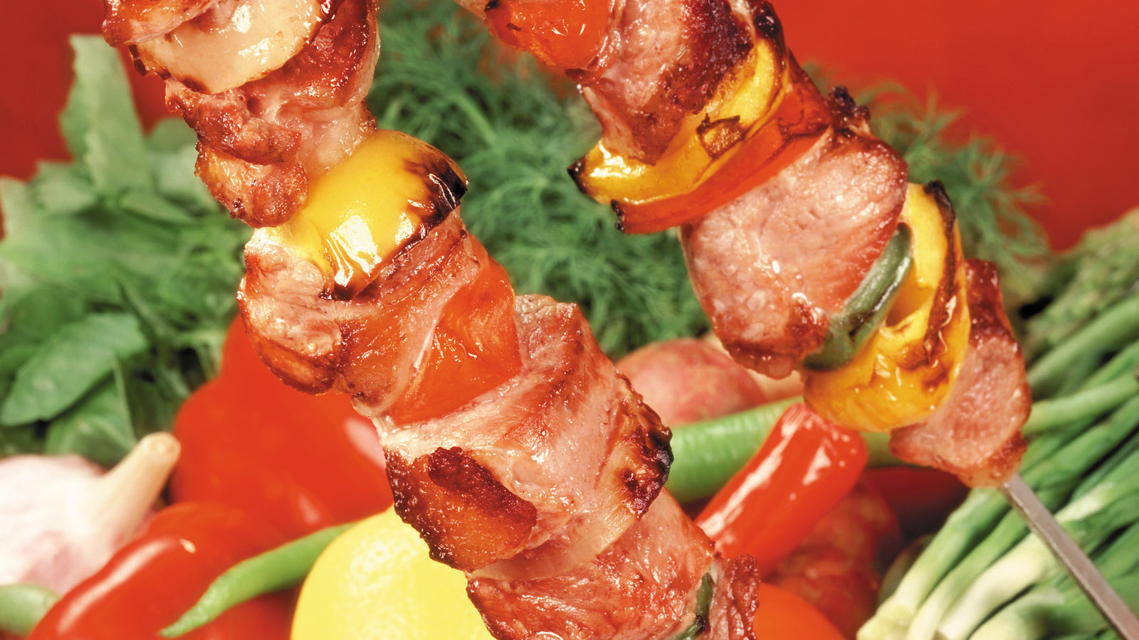 Мясо барбекю лимон