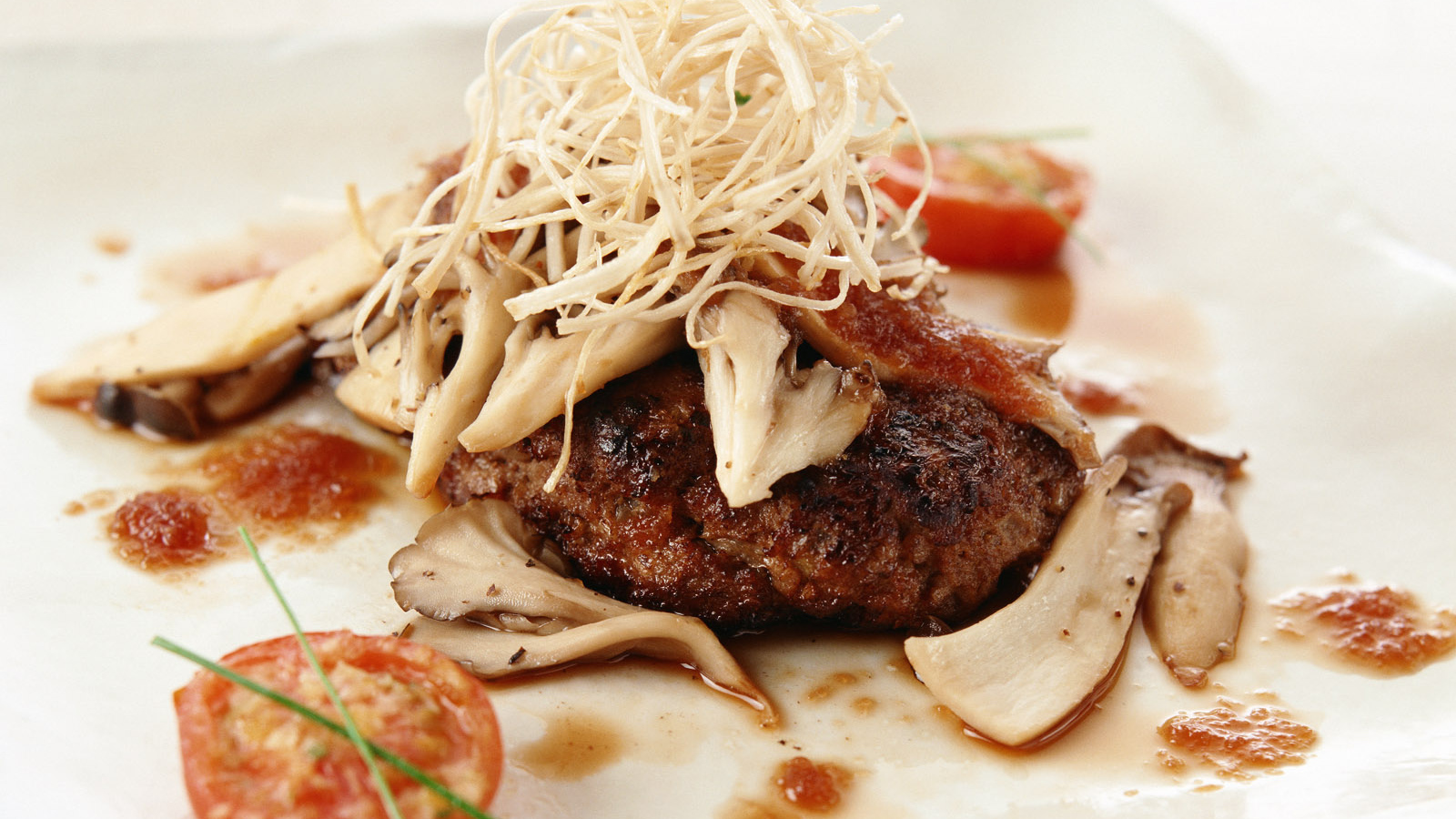 Мясо с грибами