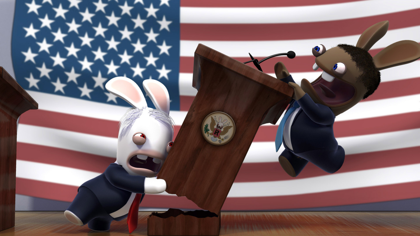 Кролик МакКейн и кролик Обама