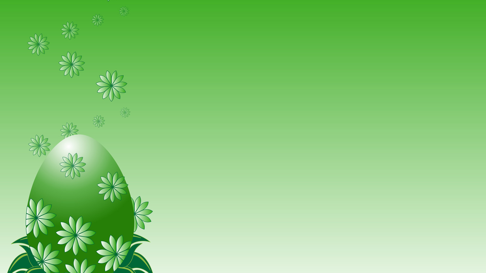 Зеленое Пасхальное яйцо