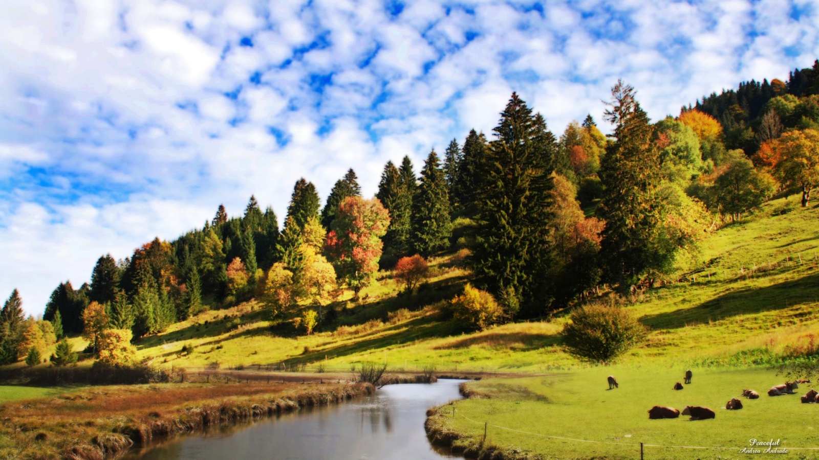 Облака над холмом