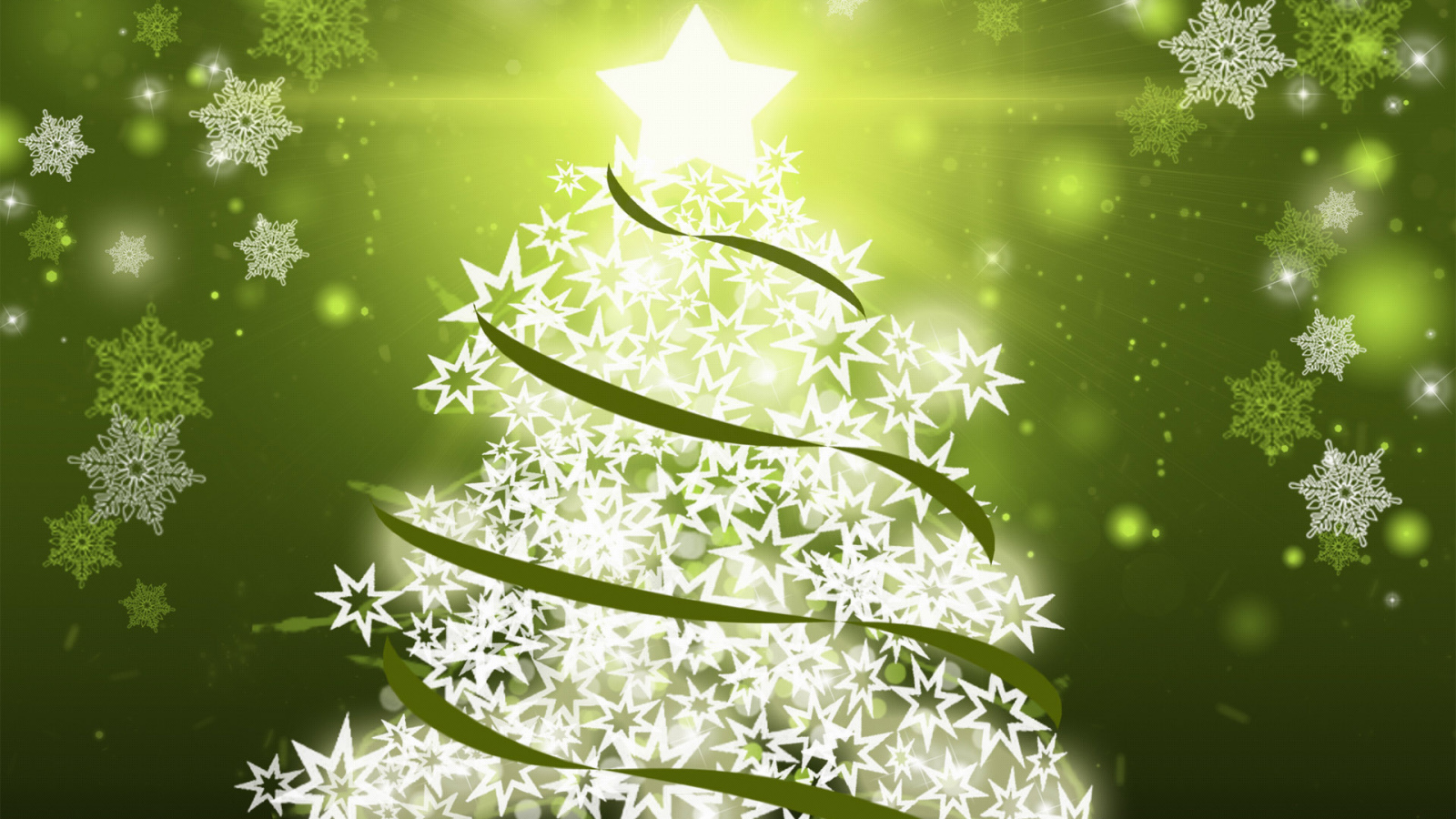 Елка из снежинок