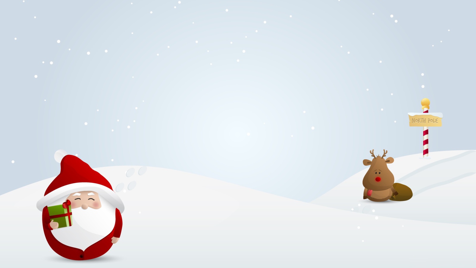 Дед Мороз и олень