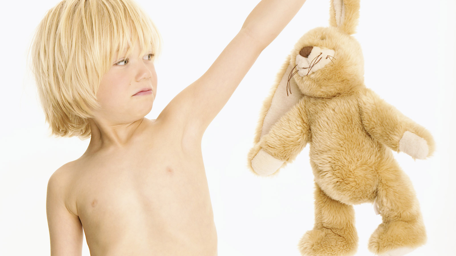 Мальчик и заяц