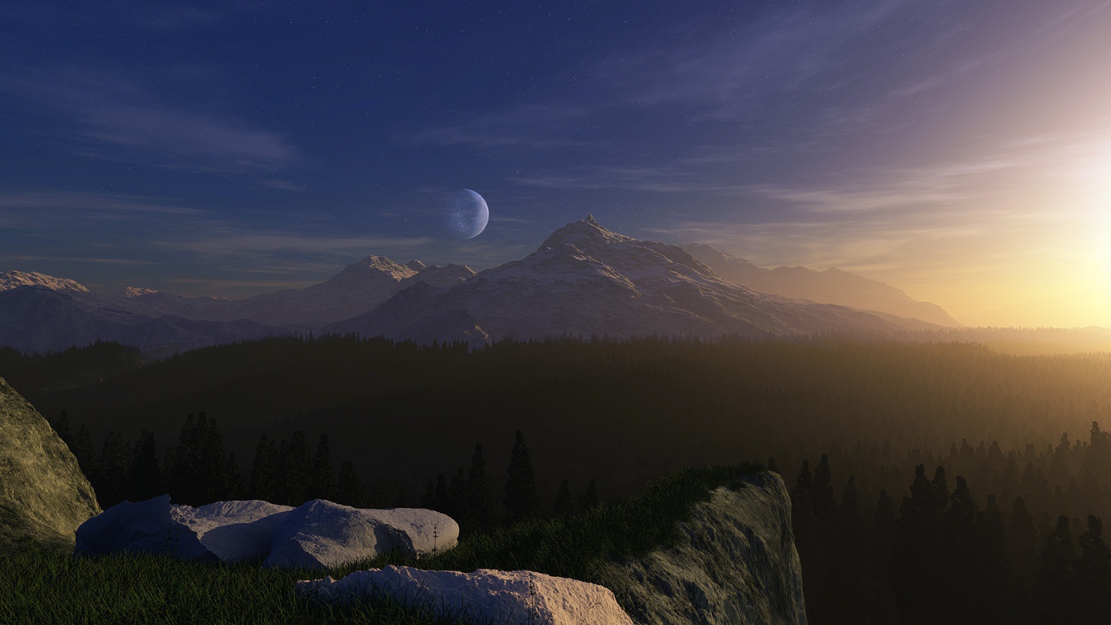 Огромная луна