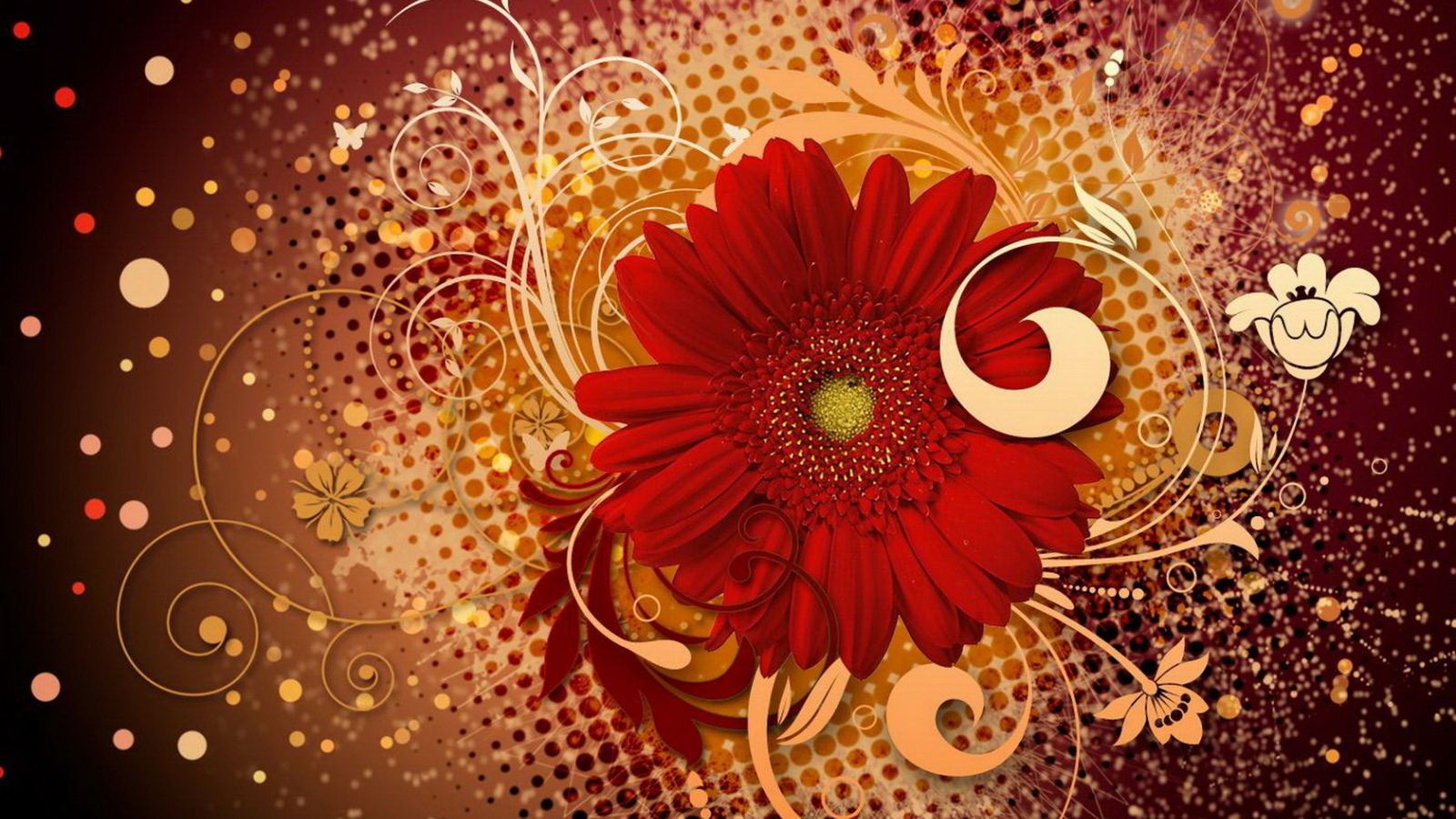 Яркие цветы