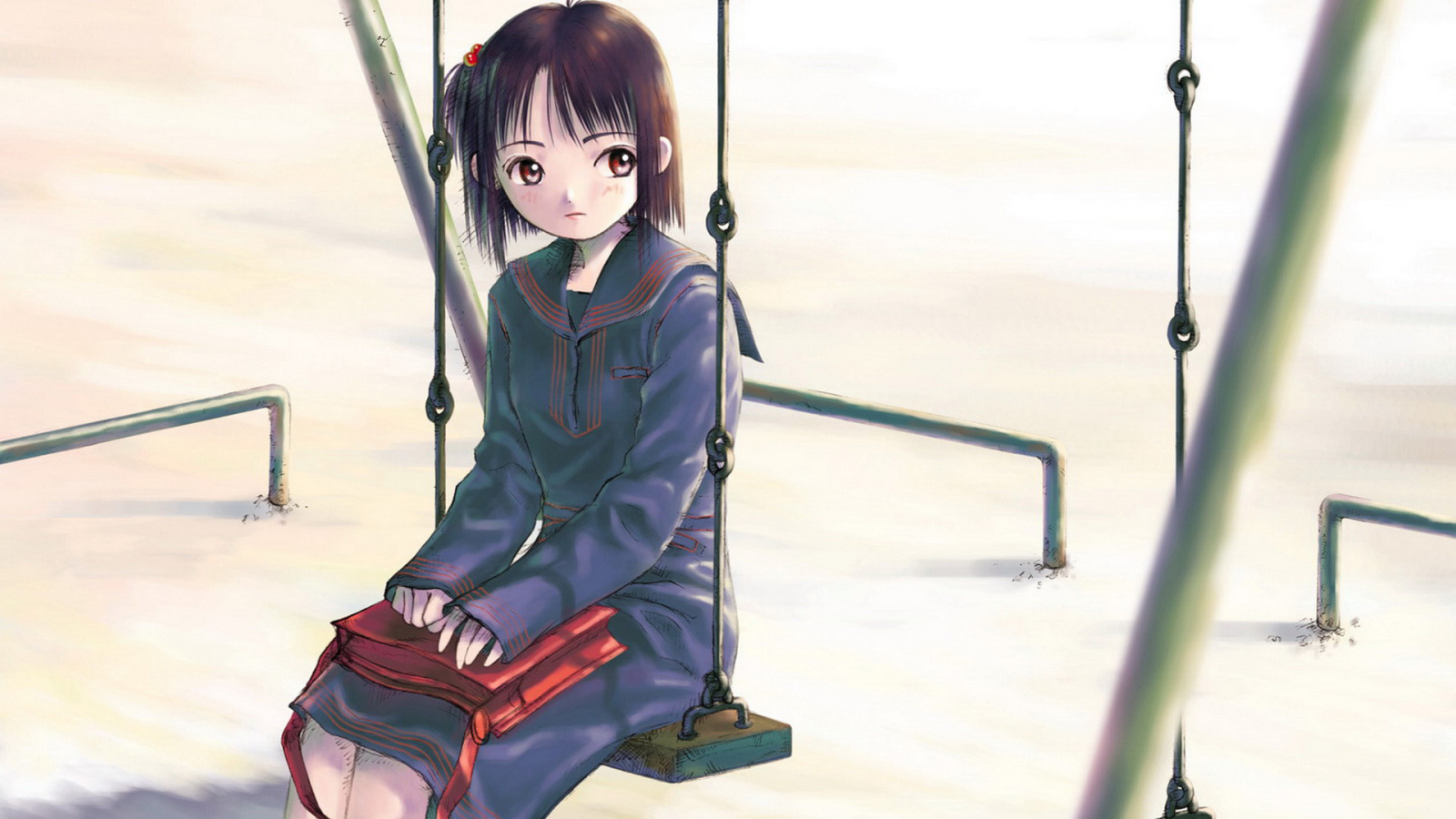 Девчонка на качелях