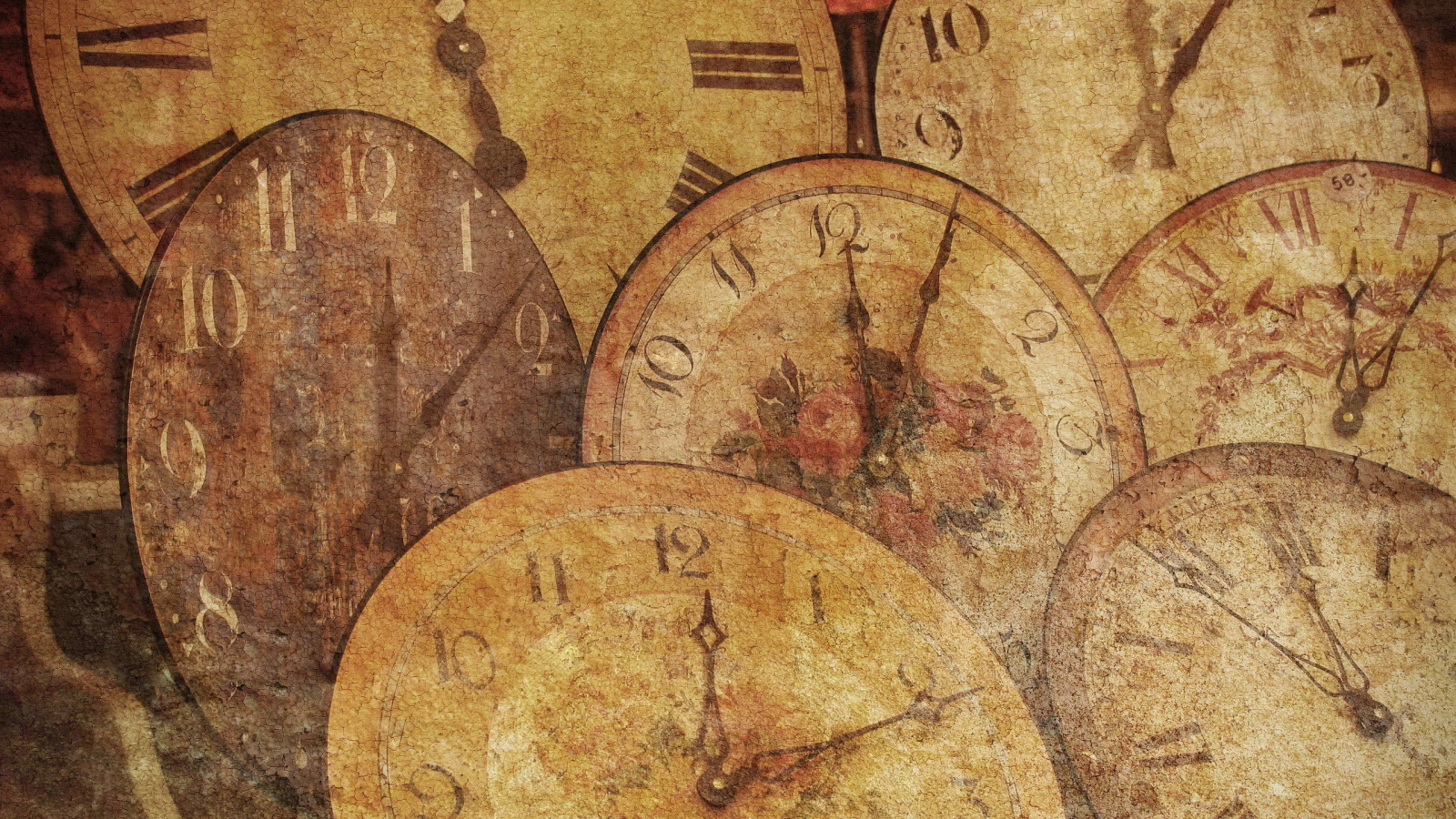 Рисованные часы