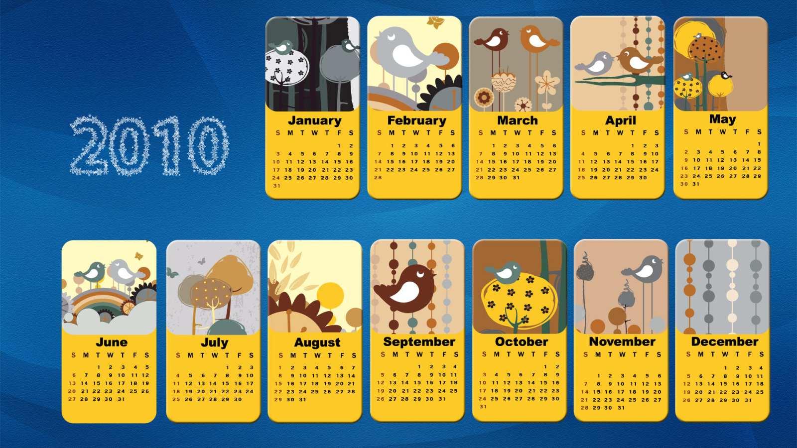 Календарь на 2010 год