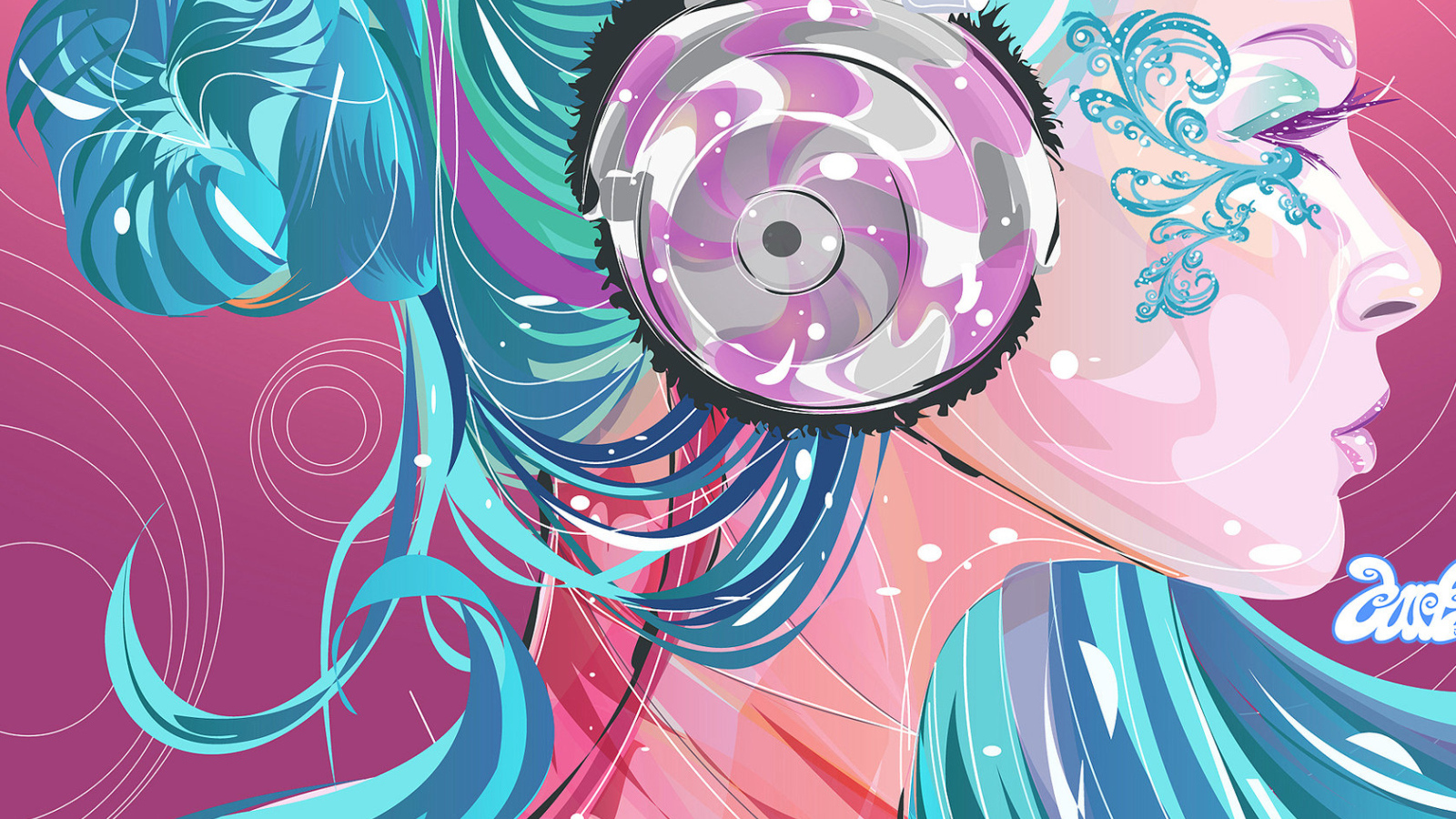 Девушка в наушниках