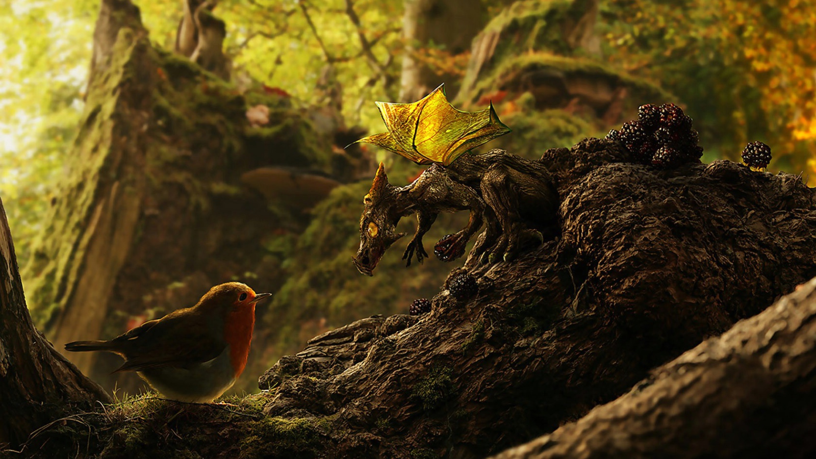 Птица и дракон