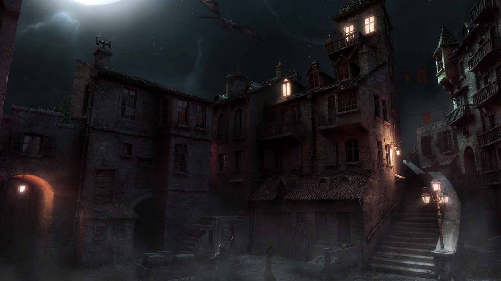 Монстр в ночном небе