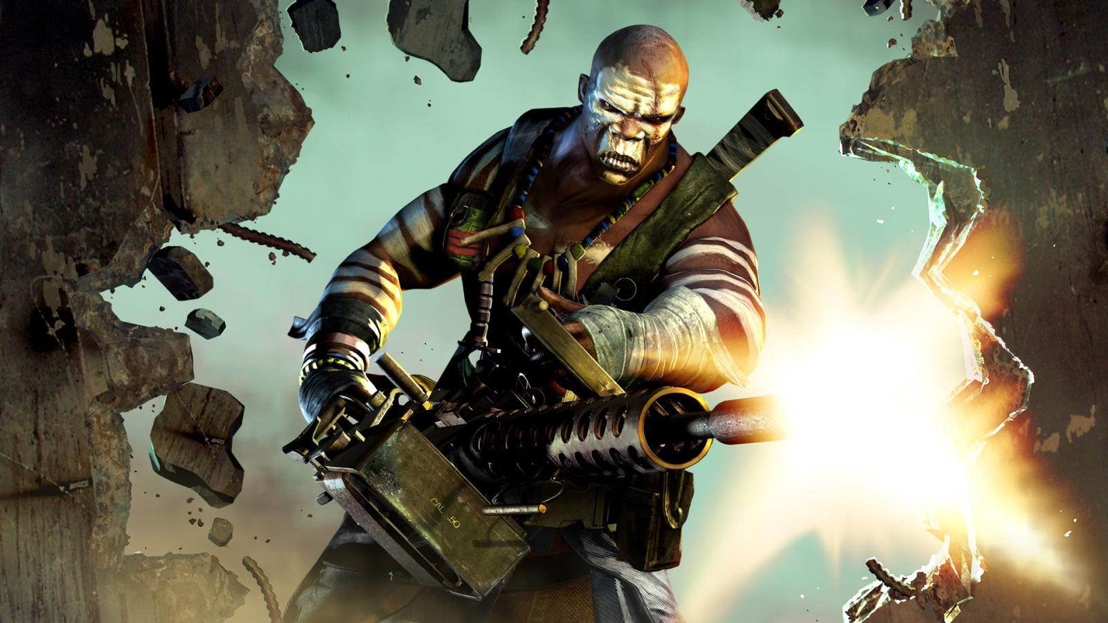 Негр с пулеметом