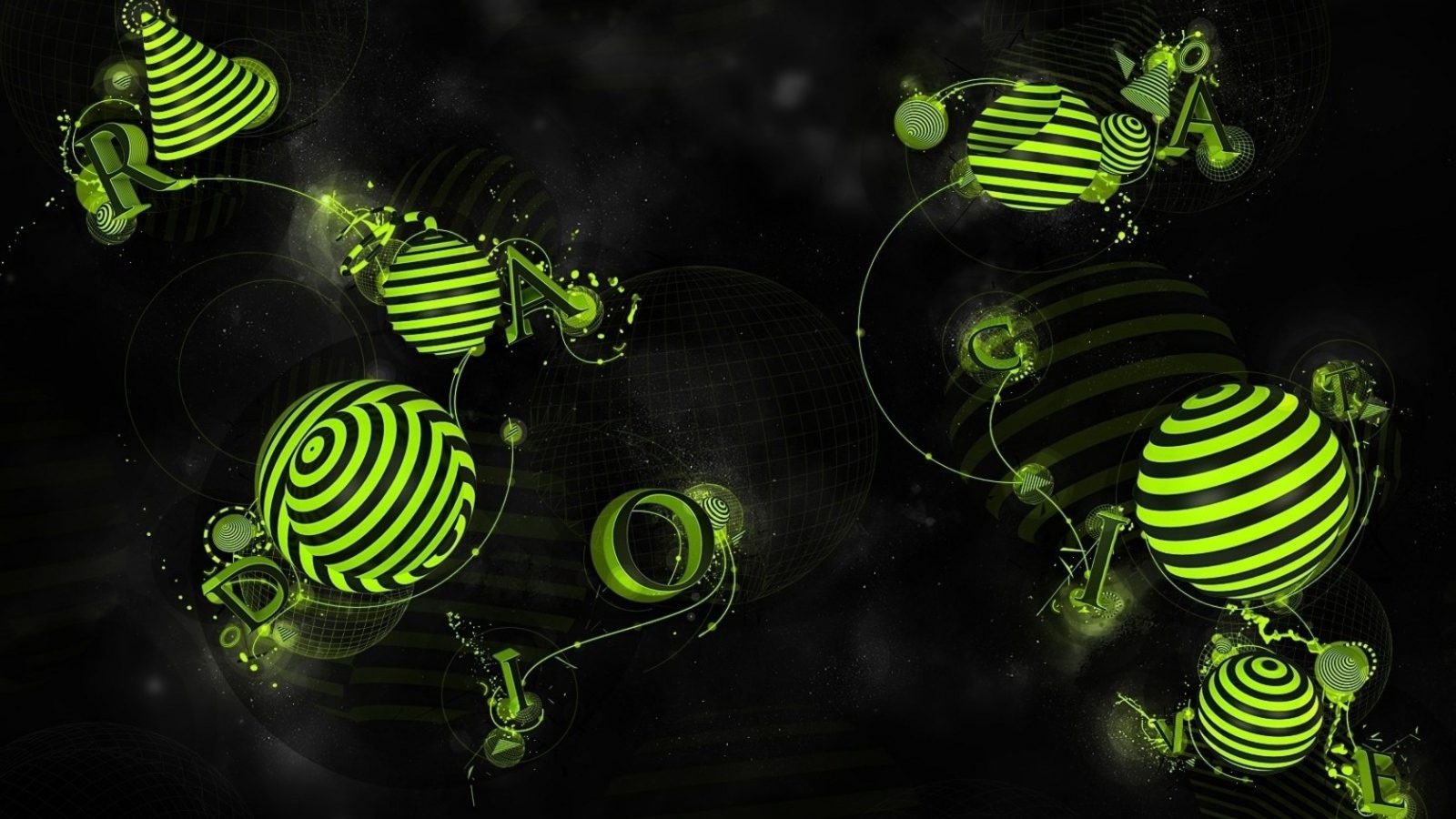 Зеленый рисунок