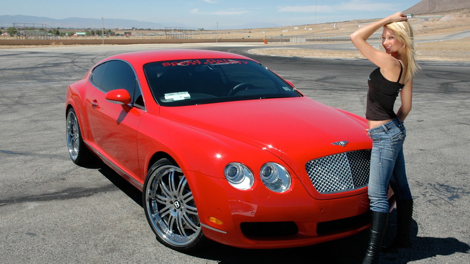 Bentley Continental GT and Girl