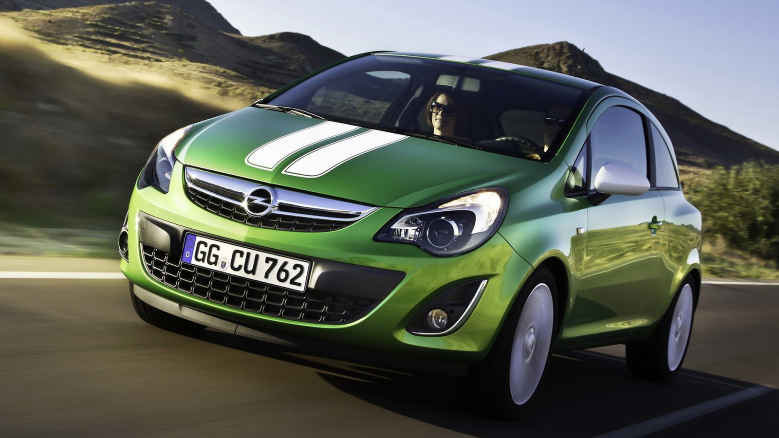 Opel-Corsa в движении