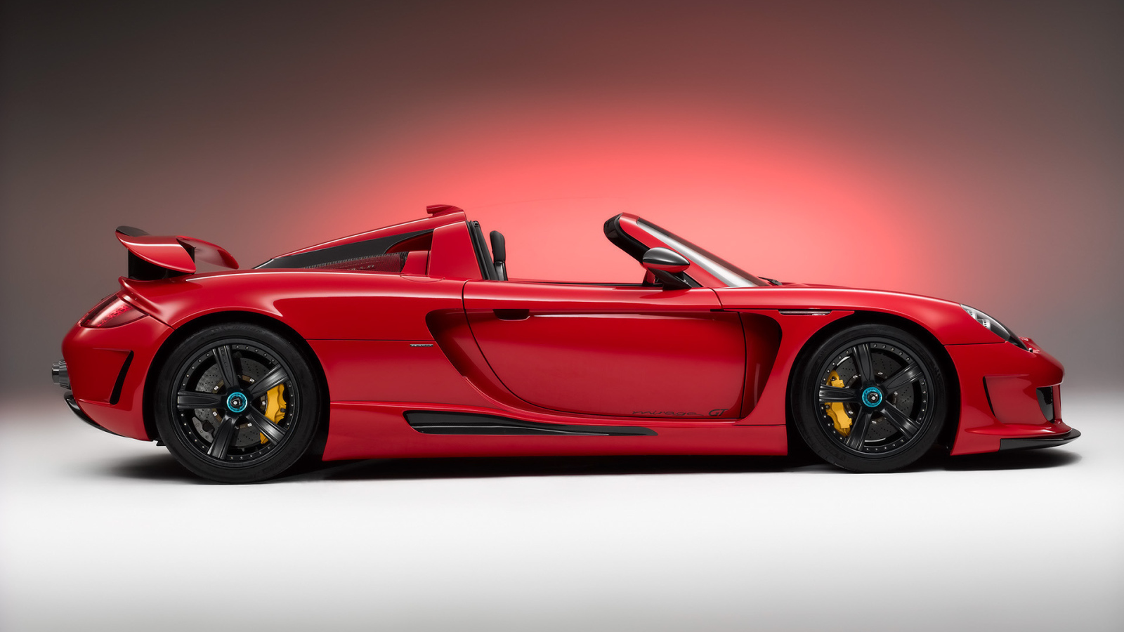 Porshe Carrera GT, красный