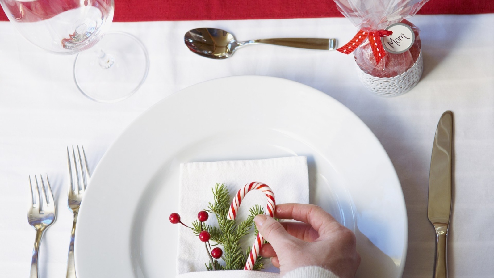 Украшение рождественского стола