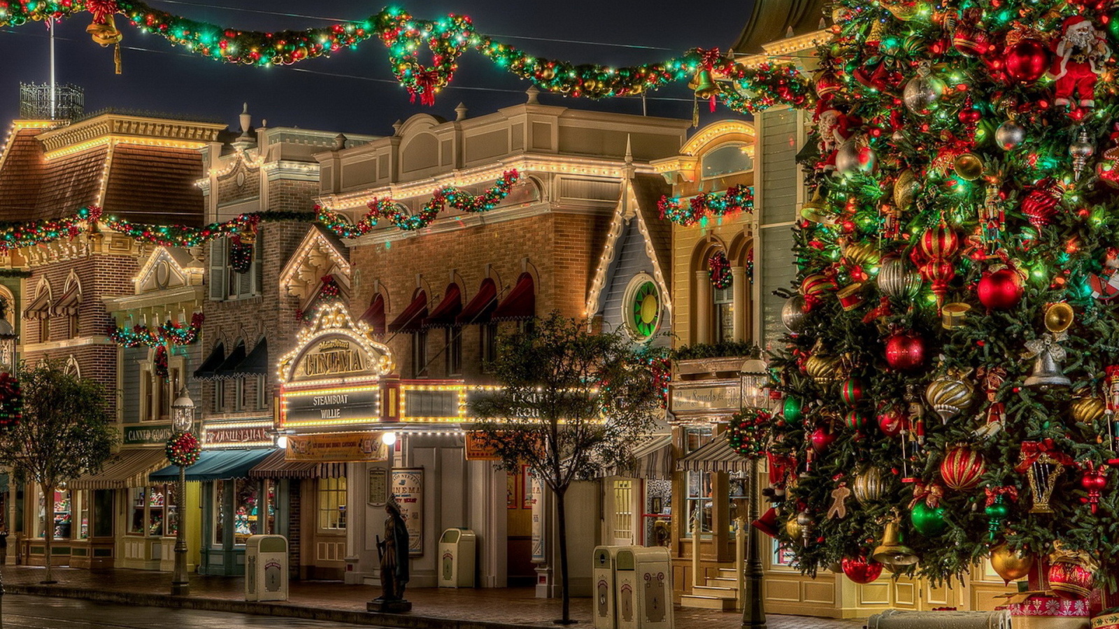 улица на Рождество