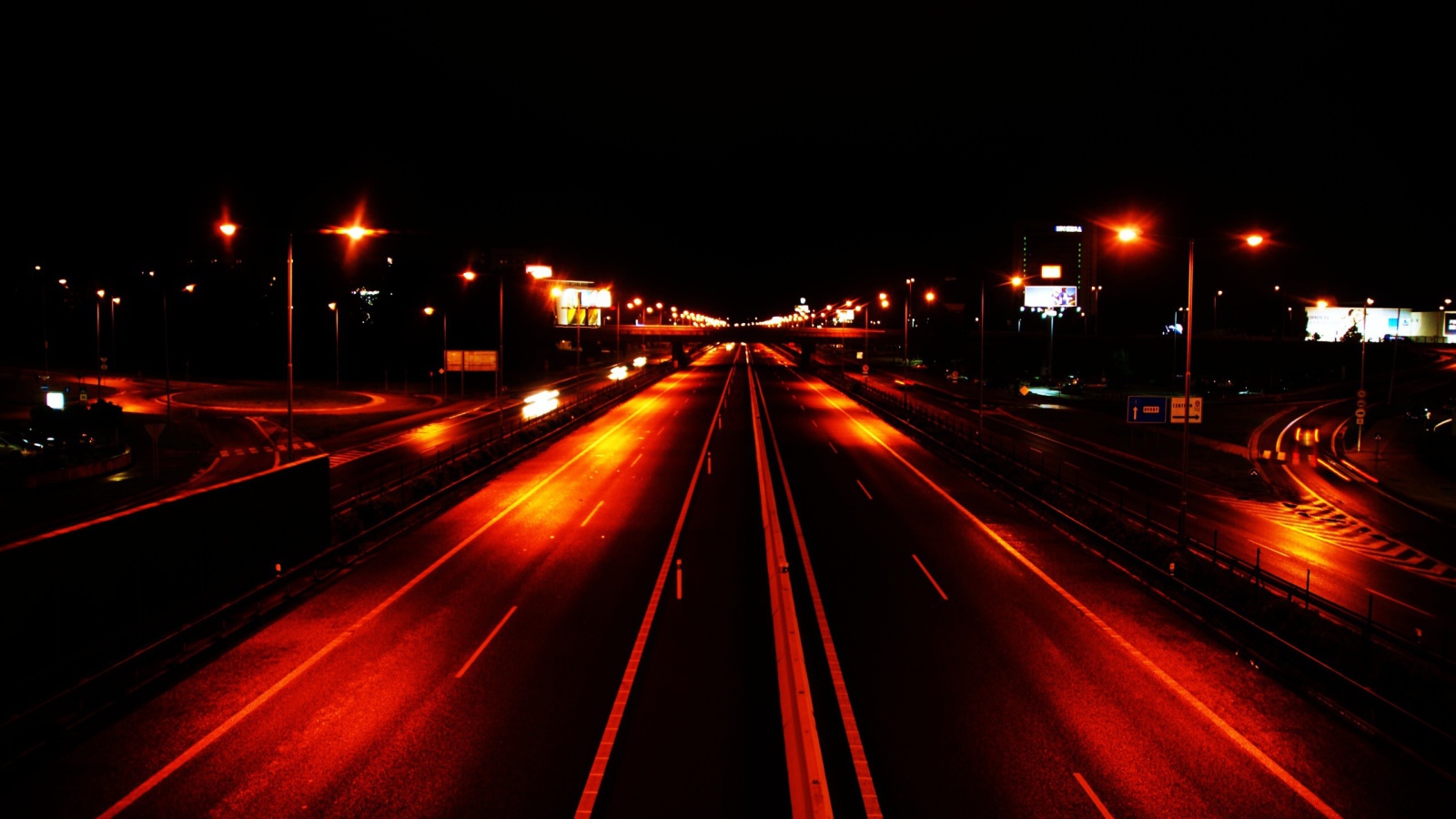 Шоссе ночью