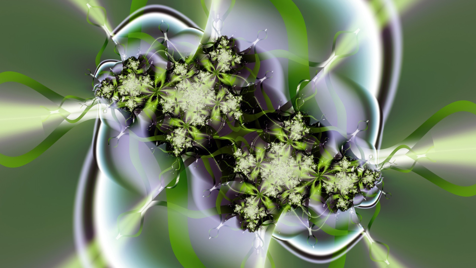 Зеленые цветы