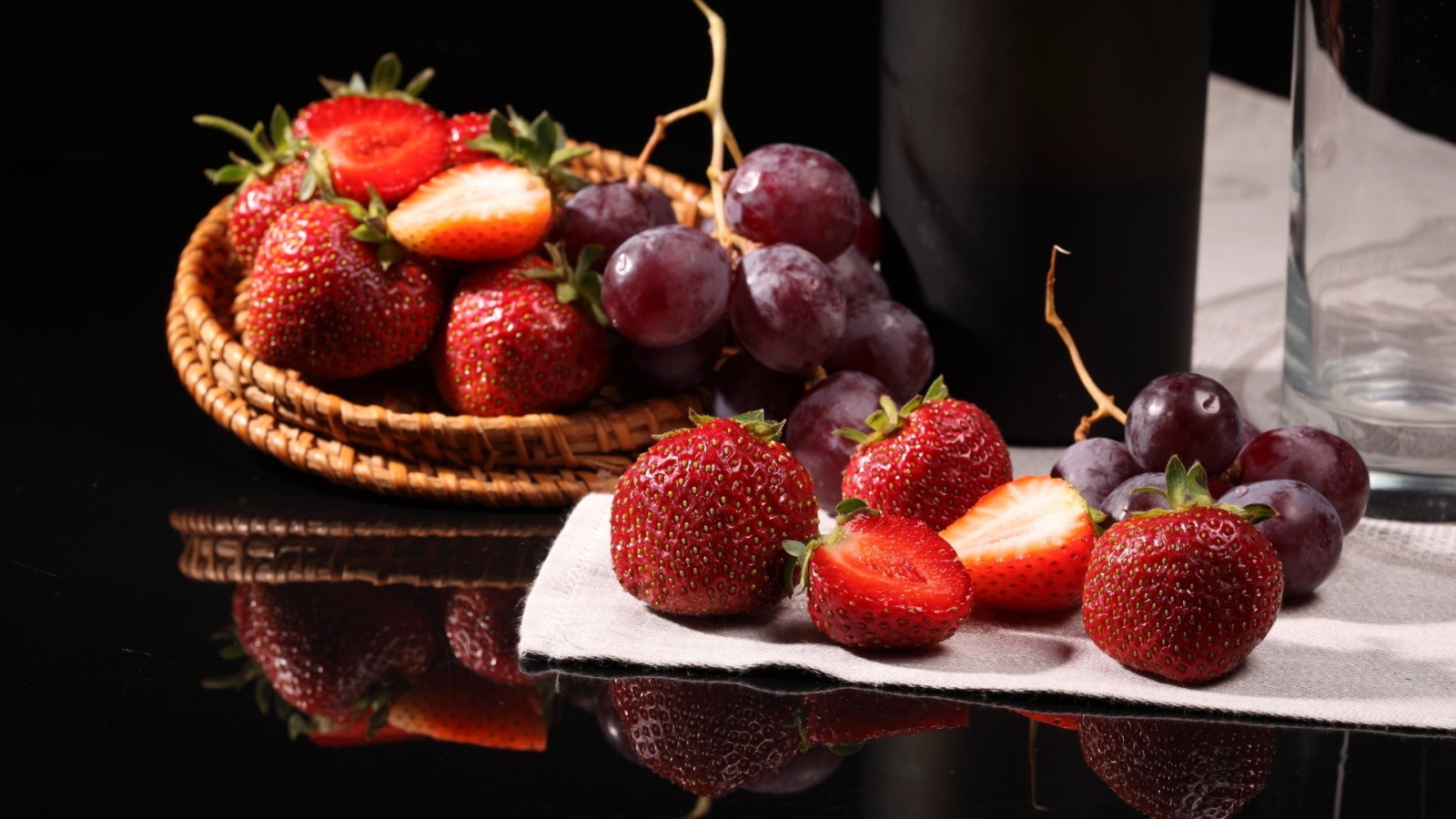 Strawberries and Grapes