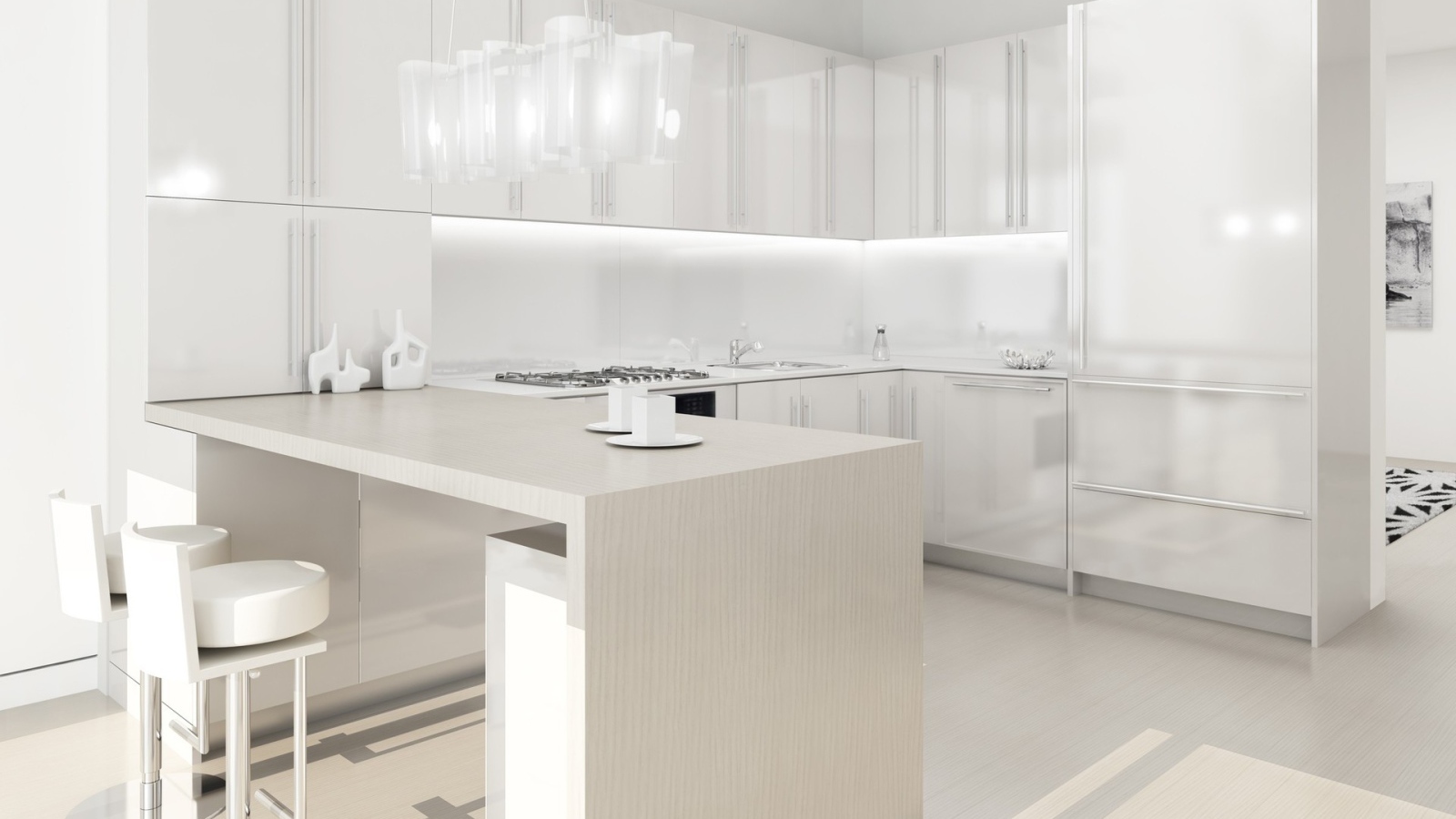 Белоснежная кухня