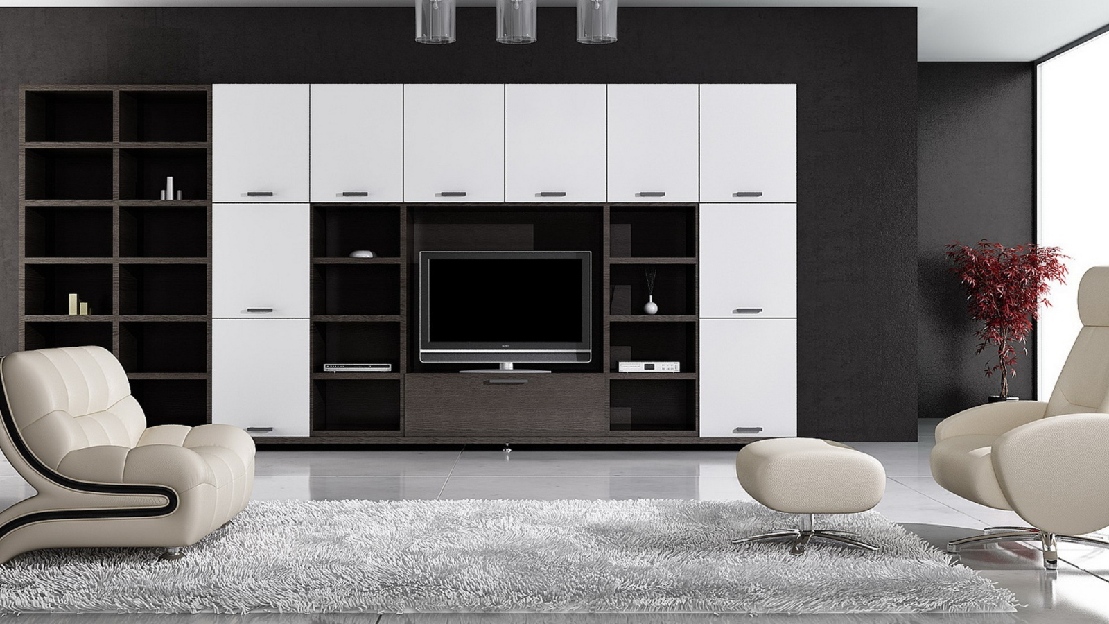 Просторная гостинная