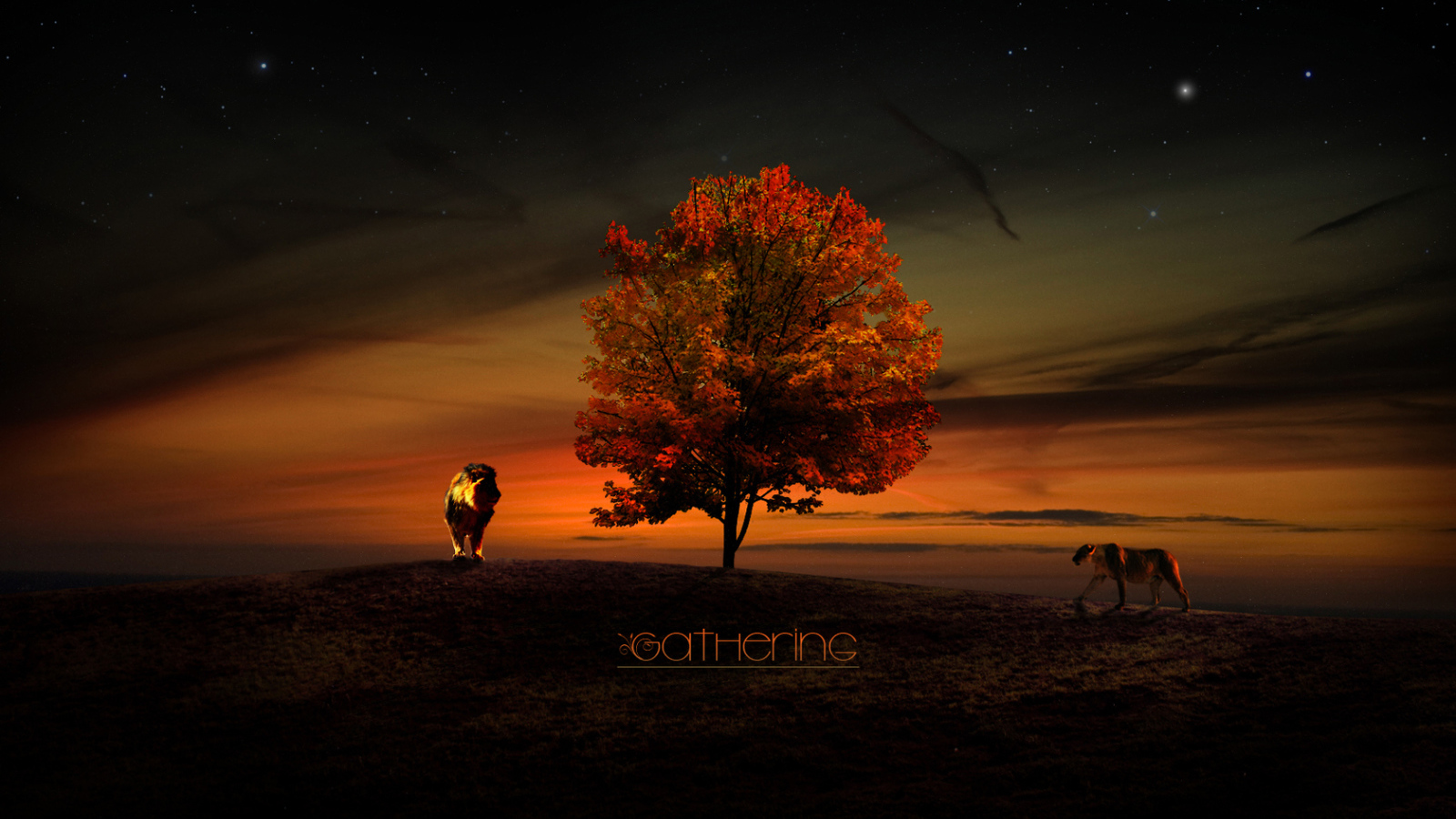 Львы у дерева жизни