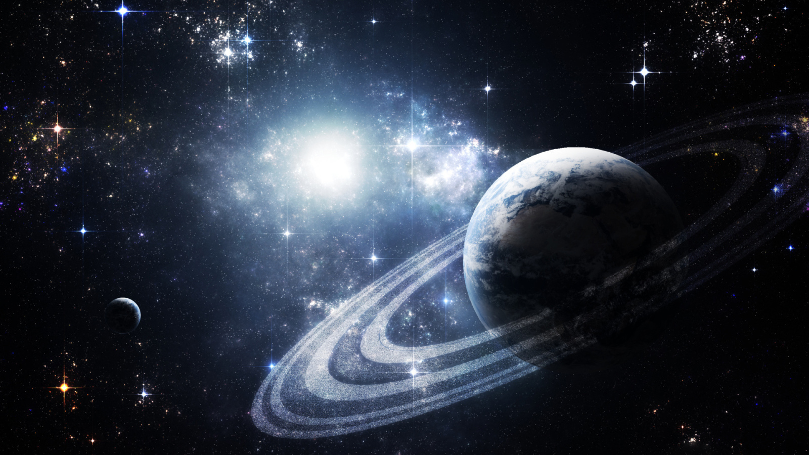 Планета в сиянии звезд