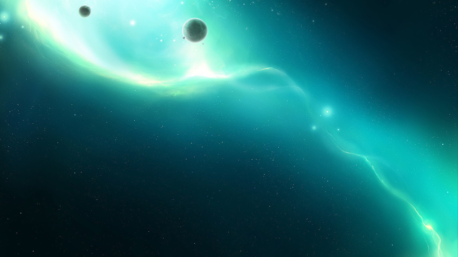 Планеты около свечения