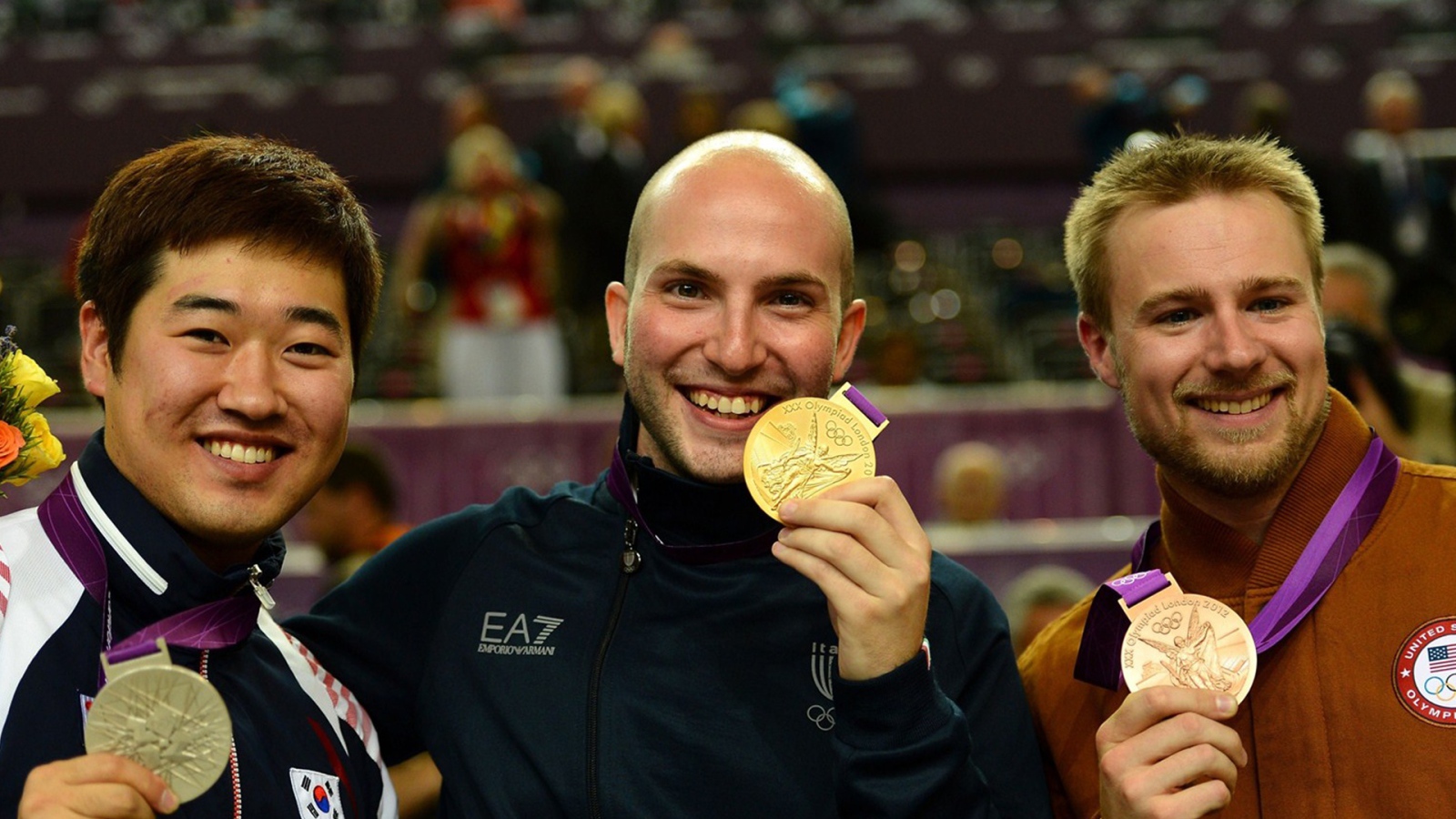 Jonghyun Kim, Niccolo Campriani, Matthew Emmons