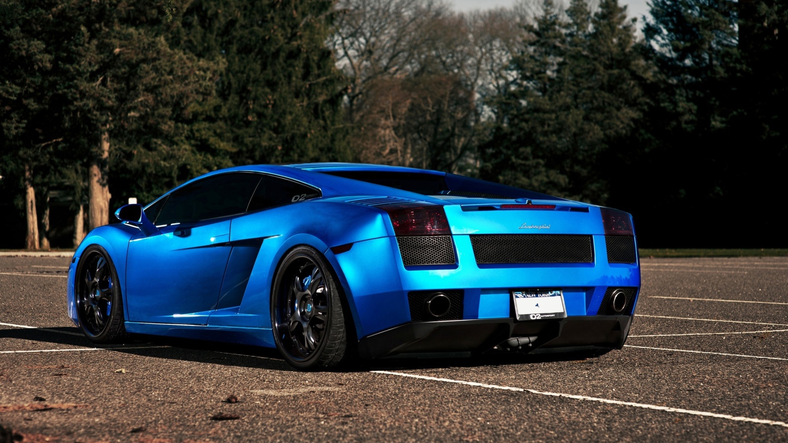 Синий Lamborghini GALLARDO