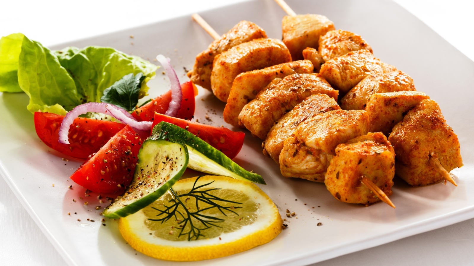 Шашлык с гарниром