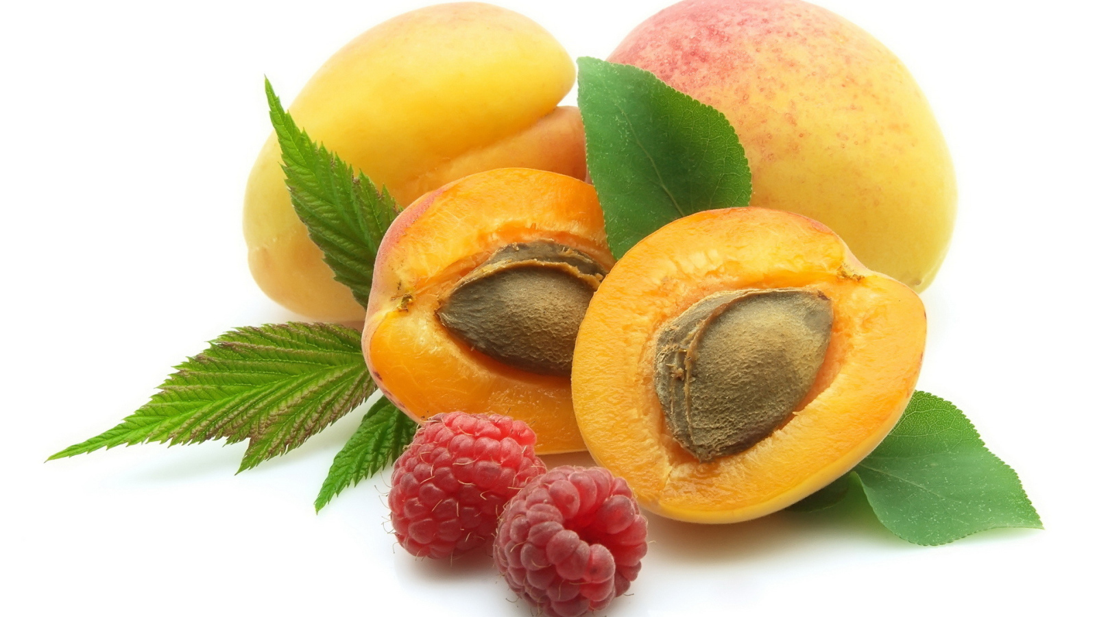 Персик и малина