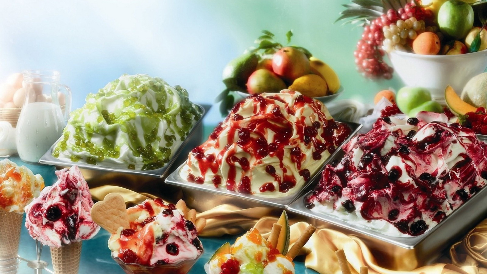 Фруктовое мороженое