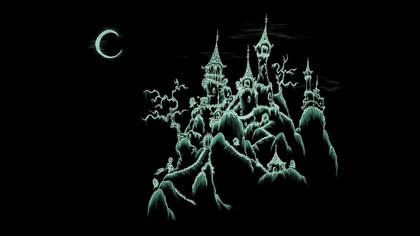 Замок на хэллоуин