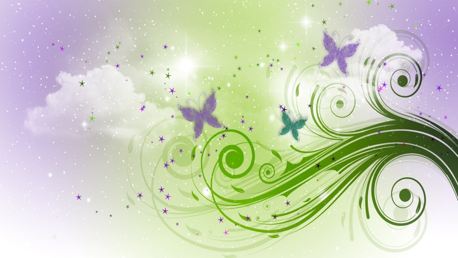 Бабочки в облаках