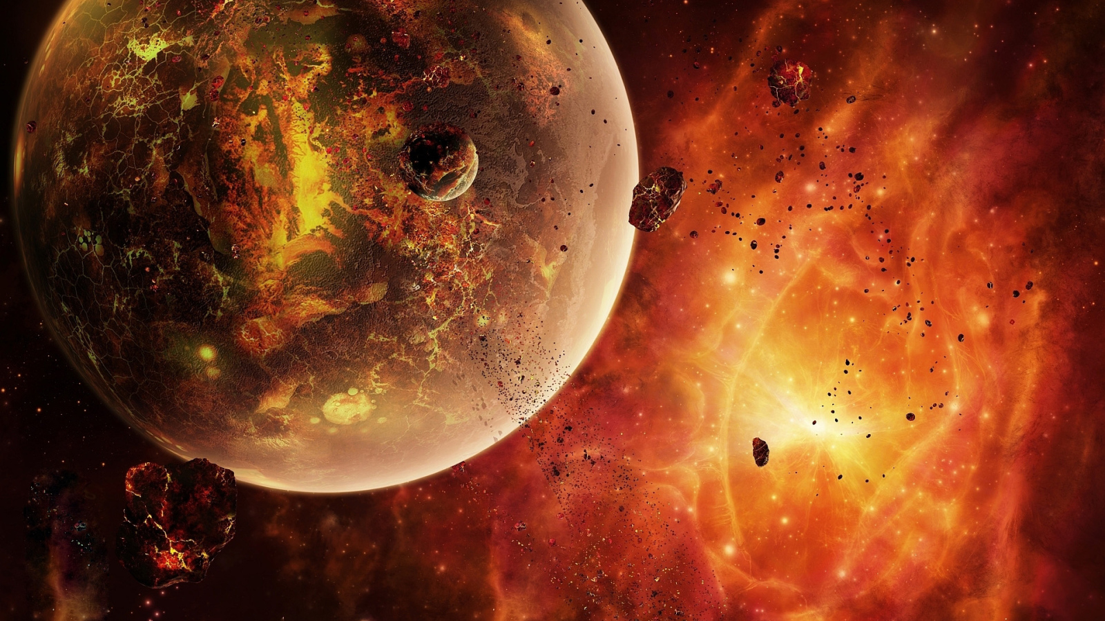 Раскаленная планета