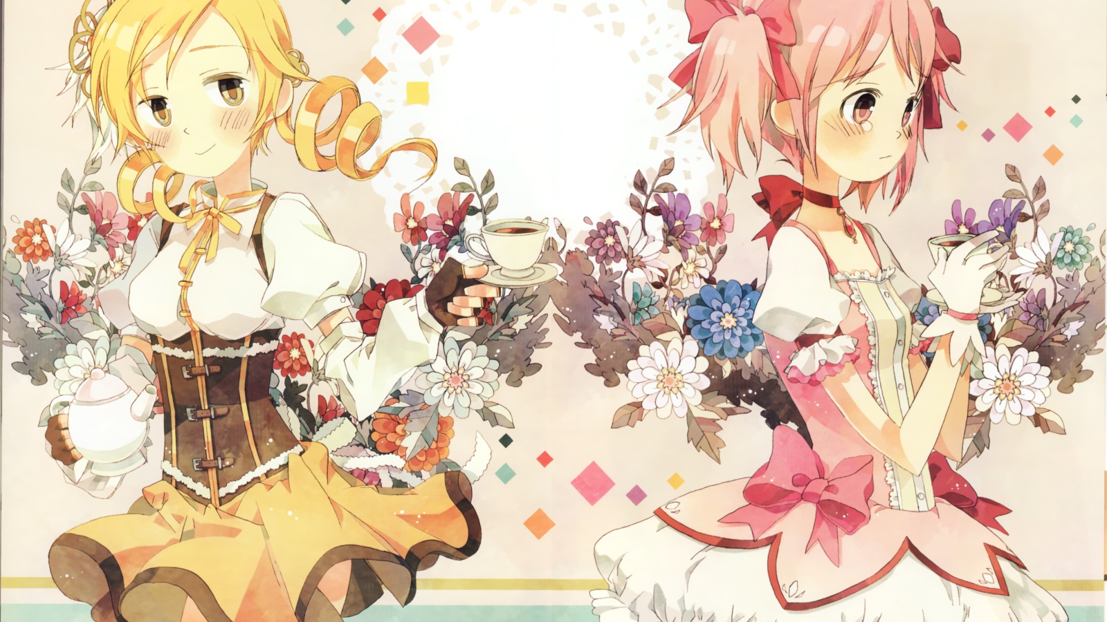 Подружки с цветами