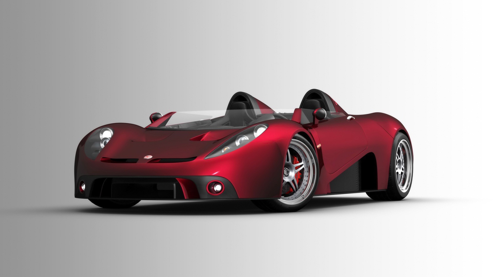 Красный супер автомобиль