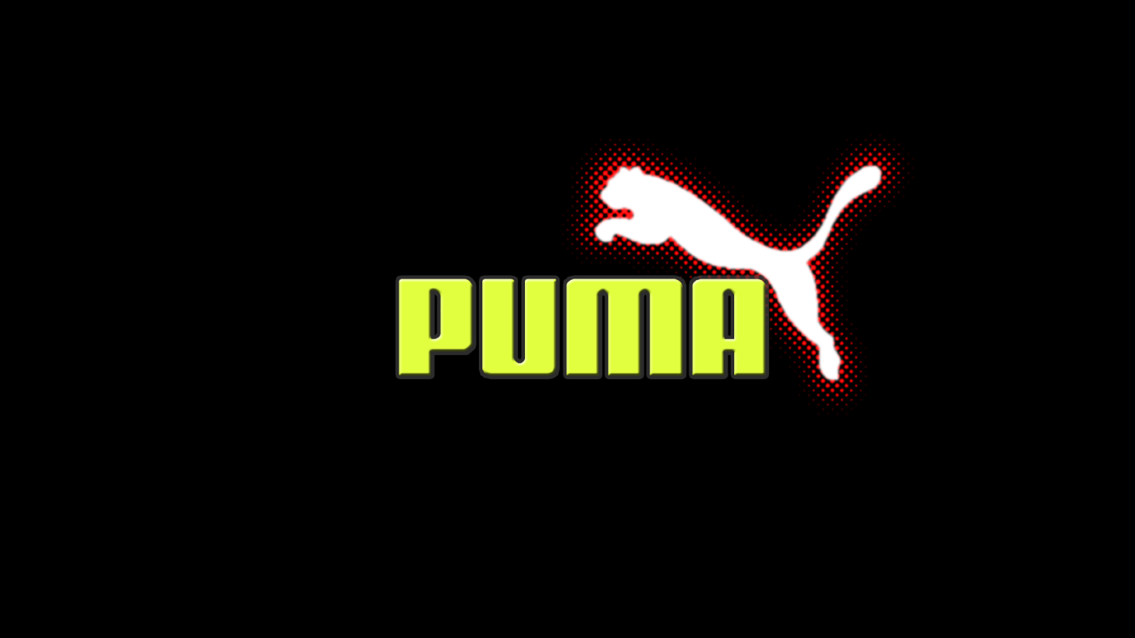 Puma зеленый и красный